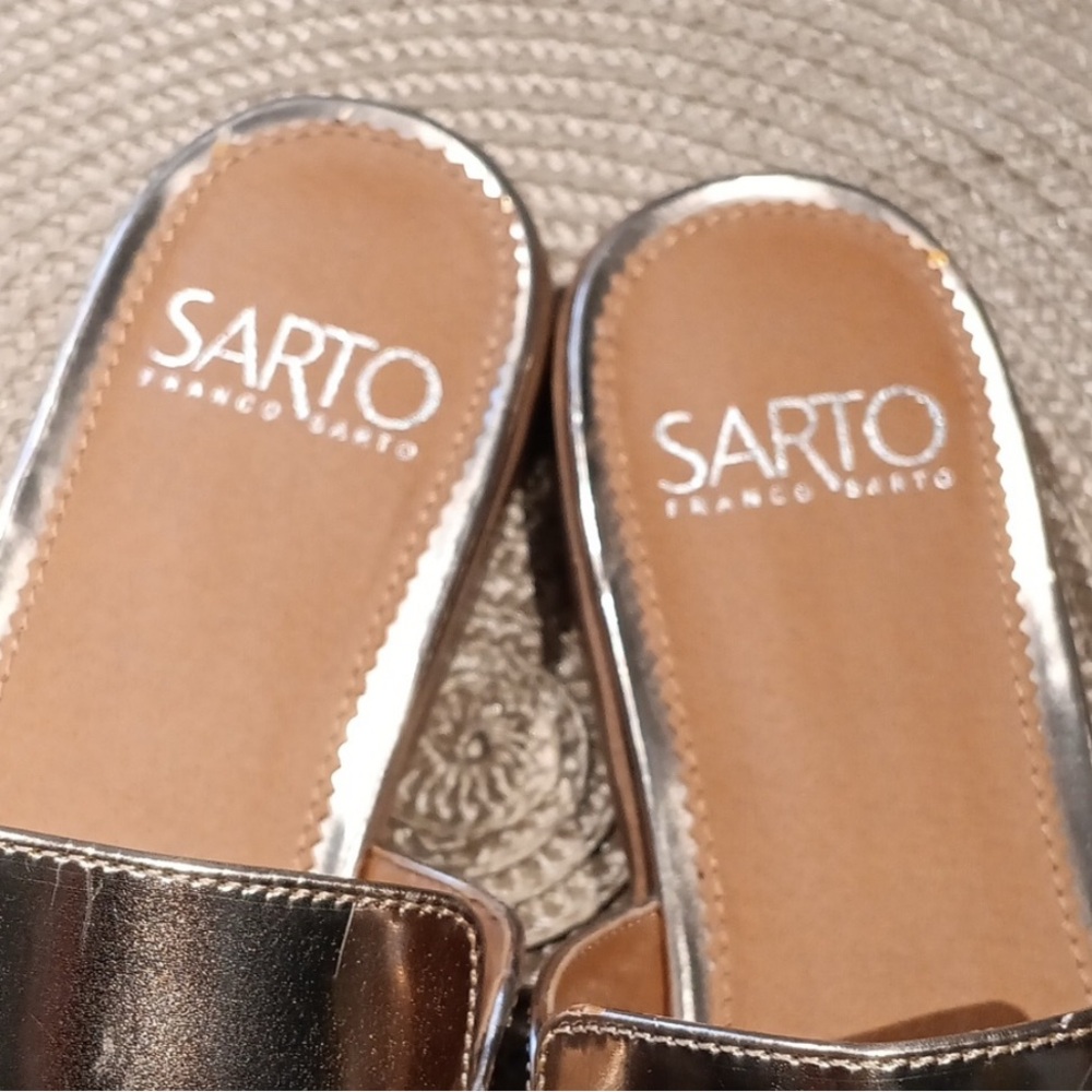 FRANCO SARTO MULES metallic gold copper - Picture 7 of 8
